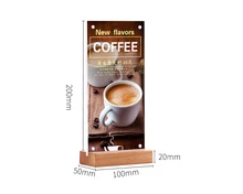 Countertop Name Card Display Holder Frame Desk Sign Holder Table Menu Card Price Tag Holder Magnetic Acrylic Photo Frame Wood a4 table menu sign display card tag label holder frame price menu display stand billboard rack table picture frame display rack