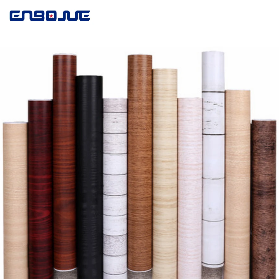 PVC الذاتي لاصق للماء الأثاث تجديد الخشب الحبوب خلفيات عنبر ورق حائط لحجرة النوم خزانة الجدول الباب ملصقا