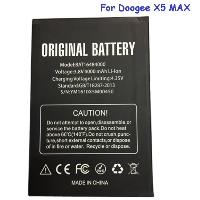 

New BAT1648400 Battery For Phone DOOGEE X5 Max Moble Phone Batteria DOOGEE X5 Max Pro Rechargeable Batteries Replacement