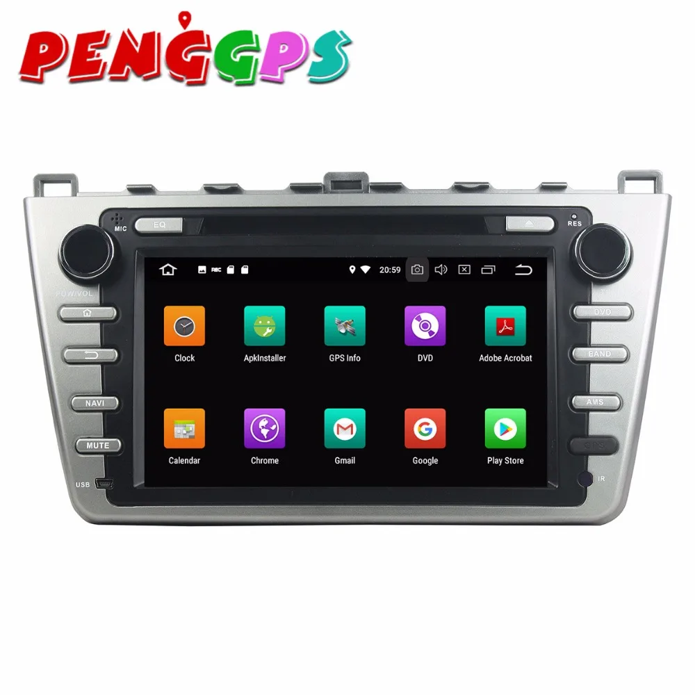Sale Android 8.0 7.1 Car DVD Player GPS Navigation Headunit For Mazda 6 Atenza 2008-2012 Car Stereo Auto Multimedia Satnav Video 4