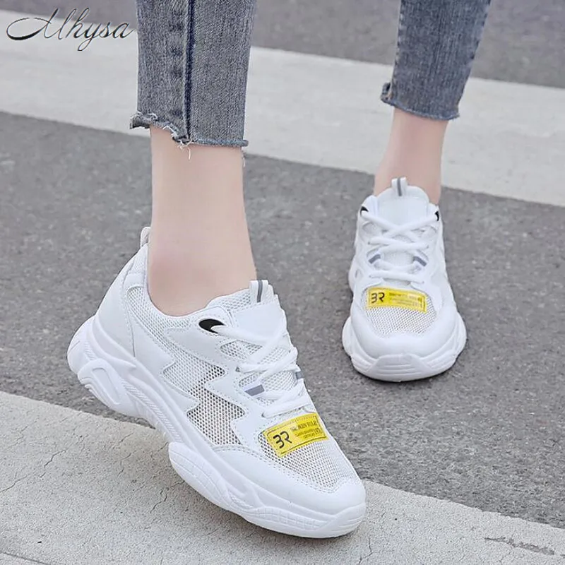 

Mhysa 2019 Spring New Fashion Ladies Casual Shoes For Woman Vulcanized Shoes Breathable Mesh Wild Platform Women Sneakers T786
