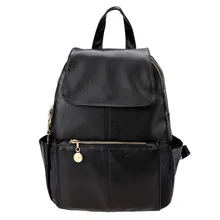 Women Shoulder Bag School Bag Black Girl’s Women’s Travel Artificial leather Backpack