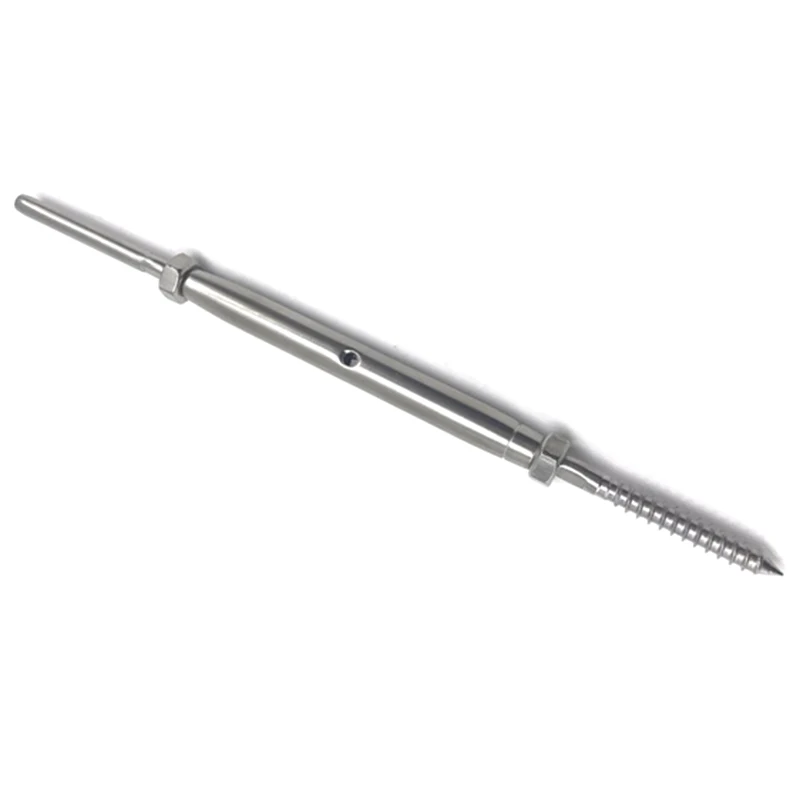 

T316 Stainless Steel Handheld Fastener Set With Clamping Screw For 1/8 Inch Cable Guide #