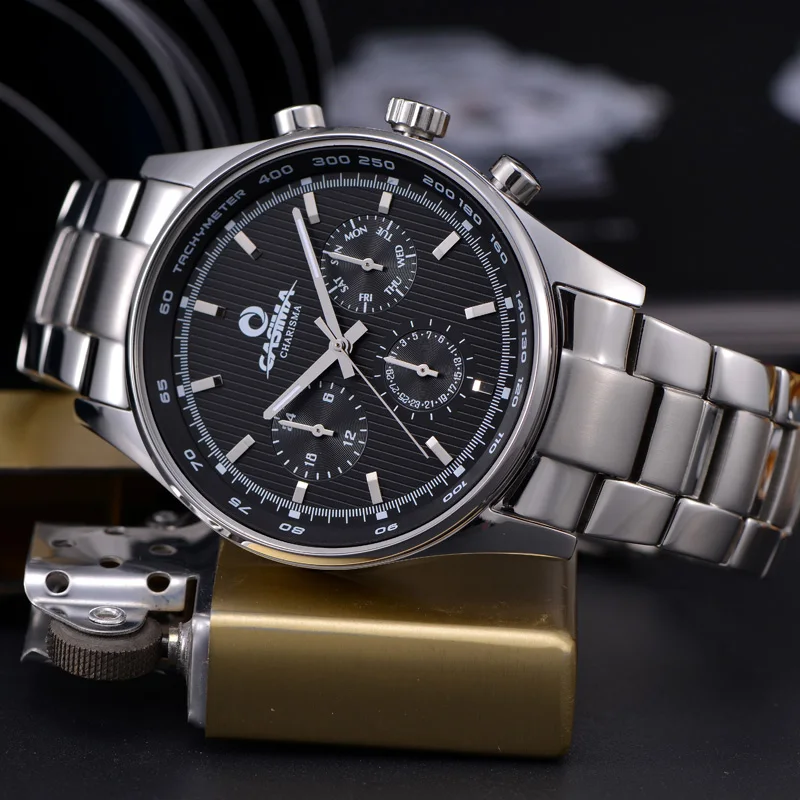 Мужские модные часы Reloj Hombre деловые повседневные спортивные кварцевые Роскошные