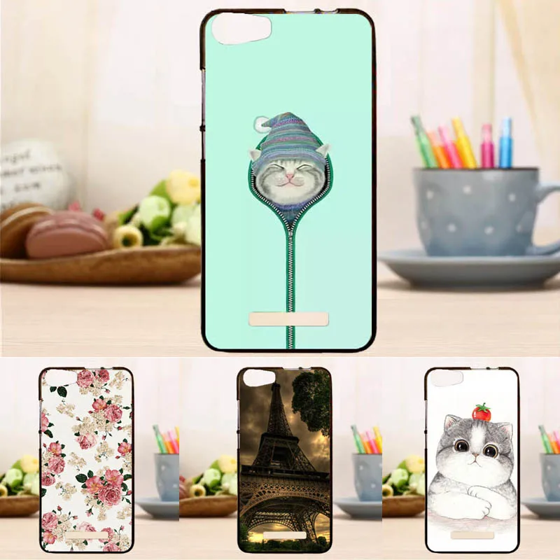 

Fashion Soft Silicon Case for Micromax Spark 2 Q334 Mobile Phone Fashion Flower Cover Case Coque