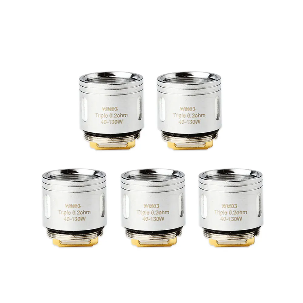 5 шт. оригинальный WISMEC WM катушка 0.15ohm/0.2ohm/0.4ohm испаритель Vape фильтр WM01/02/WM03 для Gnome