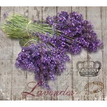 

room decor Embroidery Pattern diamond 5D DIY paintings A bunch of lavender Cross stitch kits mosaic wall stickers RS1449