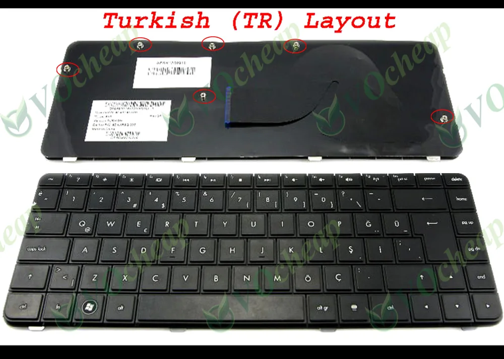 New Notebook Laptop Keyboard For Hp Compaq Presario Cq42 G42 Black
