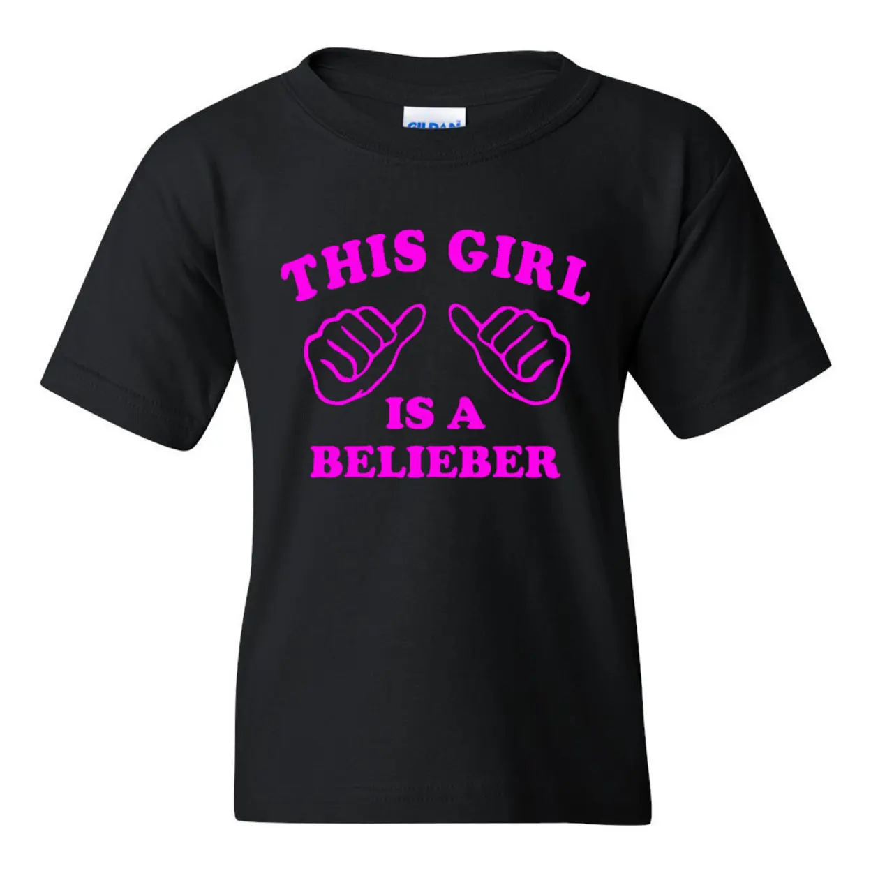 This Girl Is A Belieber Novelty Youth Kids T-Shirt Tee