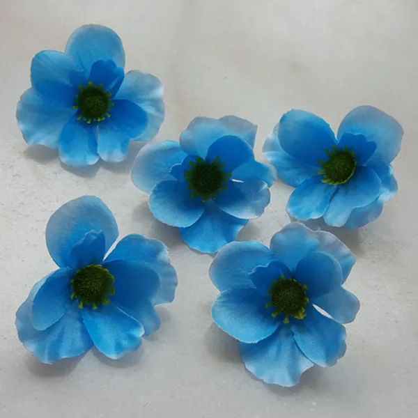 Poppy Artificial Flowers Head DIY Craft For Home Decor Wrist Corsages
