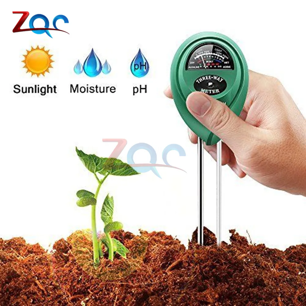 

3 in 1 Soil PH Water Moisture Meter Acidity Humidity Sunlight Garden Plants Flowers Moist Tester Instrument Tool