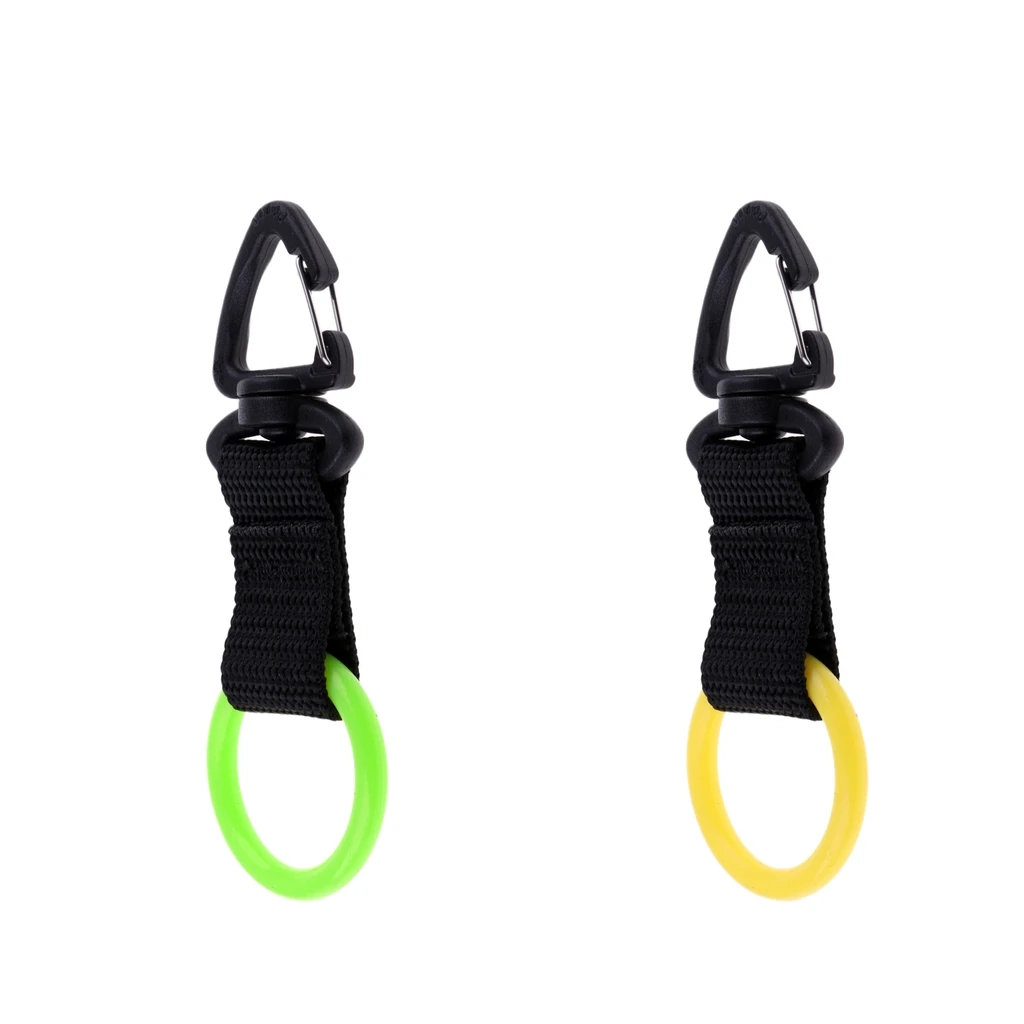 Lightweight Portable Universal Silicone Scuba Diving Webbing Regulator Octopus Mouthpiece Holder Retainer & Snap Clip Hook 