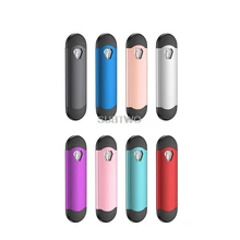 100 шт.,, светодиодная 520 стручка, электронная сигарета, цинковый сплав, 300 мА/ч, вейп ручка, емкость 0,7 мл, картриджи для густого масла, испаритель