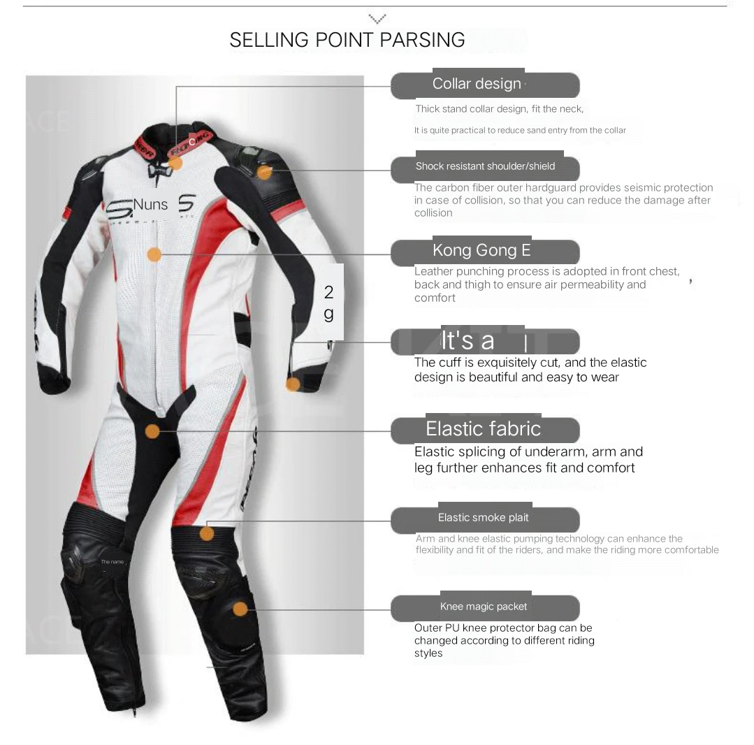 SPRS racing clothes motorcycle onesies motorcycle women's leather track training No.62