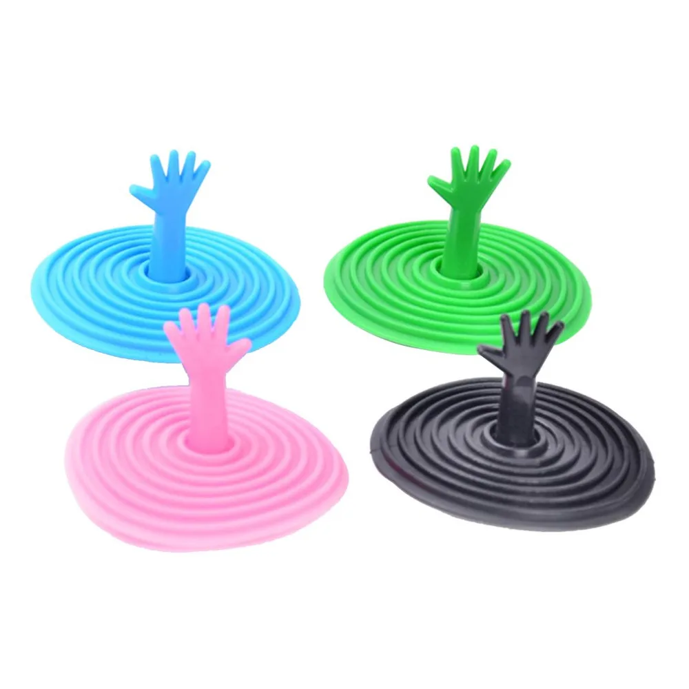 Unique Washroom Hand Shape Sink Plug Water Rubber Sink Bathtub Stopper