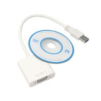 High Quality USB 3.0 to VGA Video Graphic Card Display External Cable Adapter USB to VGA For Win 7/8 for Raspberry pi 3