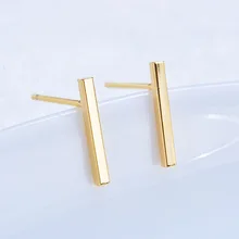 163) 20 шт 12x1,5 мм 24 K золото Цвет латунный стержень серьги гвоздики высокого качества Diy ювелирных изделий Аксессуары