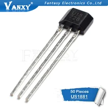 50 шт. U18 US1881 TO-92 OH188 1881 U18 TO92 Холла Сенсор магнитный детектор Электродвигатель с датчиком Холла