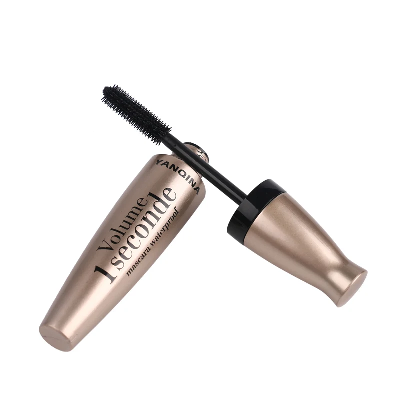 

YANQINA Brand New Arrival Black Eye Mascara Long Eyelash Silicone Brush Curving Lengthening Mascara Waterproof Makeup 4039