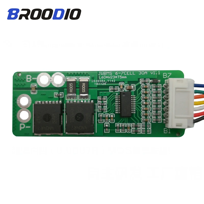 

BMS 6S 7S Ternary lithium Li-ion Battery Protection Board 30A 60A 22.2V 25.2V 25.9V 29.4V BMS For Vacuum Cleaner Electric Drill