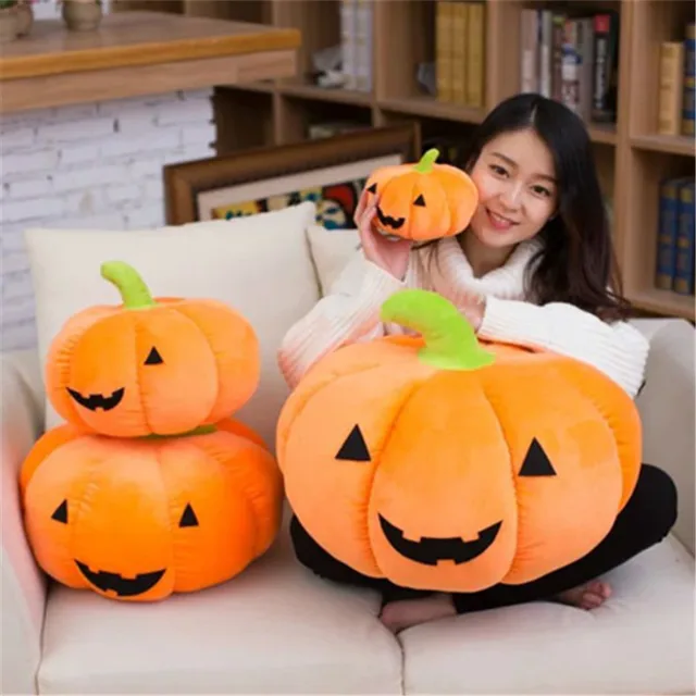 One Piece Halloween Cartoon Pumpkin Expression Pp Cotton Stuffed Cute Plush Toys Super Soft Sleeping Toy Bedroom Sofa Pillows Color 18cm