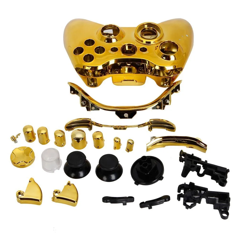 

Gold Full Controller Shell Case Housing for Microsoft Xbox 360 Wireless Controller