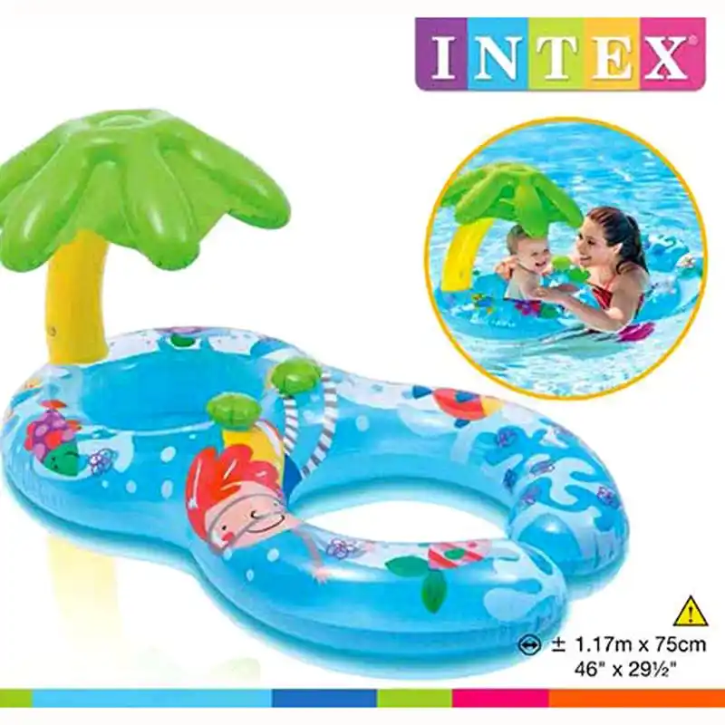 intex baby float with canopy