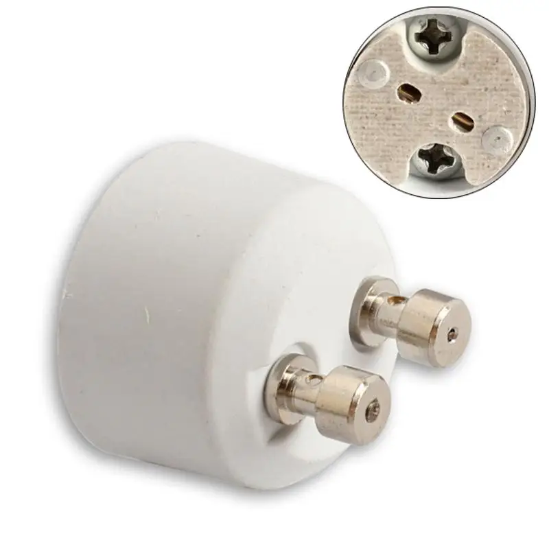GU10( Female Socket) to MR16( Male Plug) Adapter Socket Base Halogen Light Bulb Lamp Adapter Converter Lamp Holder Converters