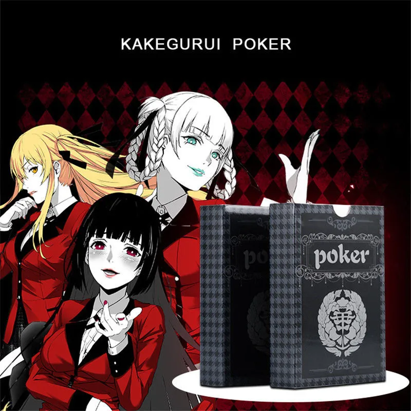 Аниме Kakegurui покер компульсивное Картежник Yumeko Jabami игра в карты Косплэй