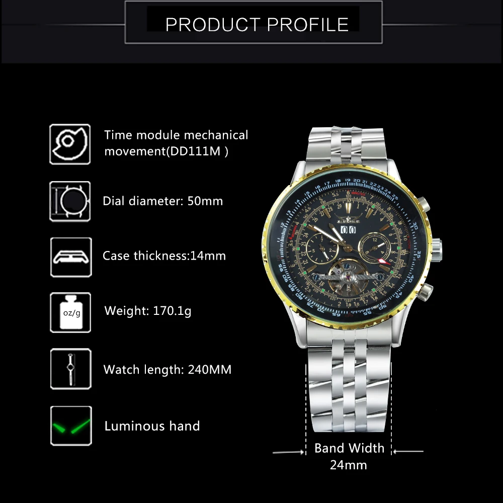 الفائز أعلى العلامة التجارية الفاخرة الساعات للرجال 3 العمل الفرعية بطلب توربيون الرجال التلقائي ساعات آلية المعادن حزام الفائز أعلى العلامة التجارية الفاخرة الساعات للرجال 3 العمل الفرعية بطلب توربيون الرجال التلقائي ساعات آلية المعادن حزام