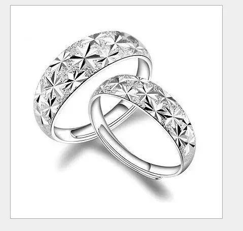 

Silver Ring Wholesale Couples Ring Temperament Women's Hands Starry Women Ring Opening
