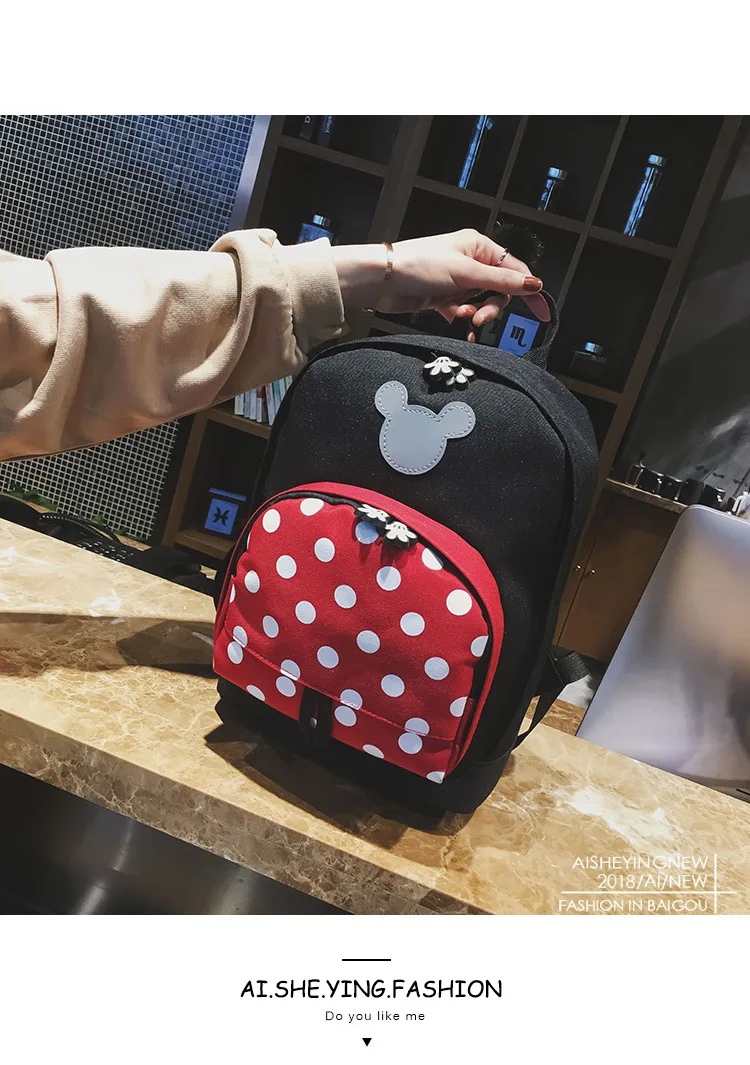 Disney рюкзаки для дошкольников детский рюкзак Детский мультфильм милый Дошкольный рюкзак Микки Маус Минни