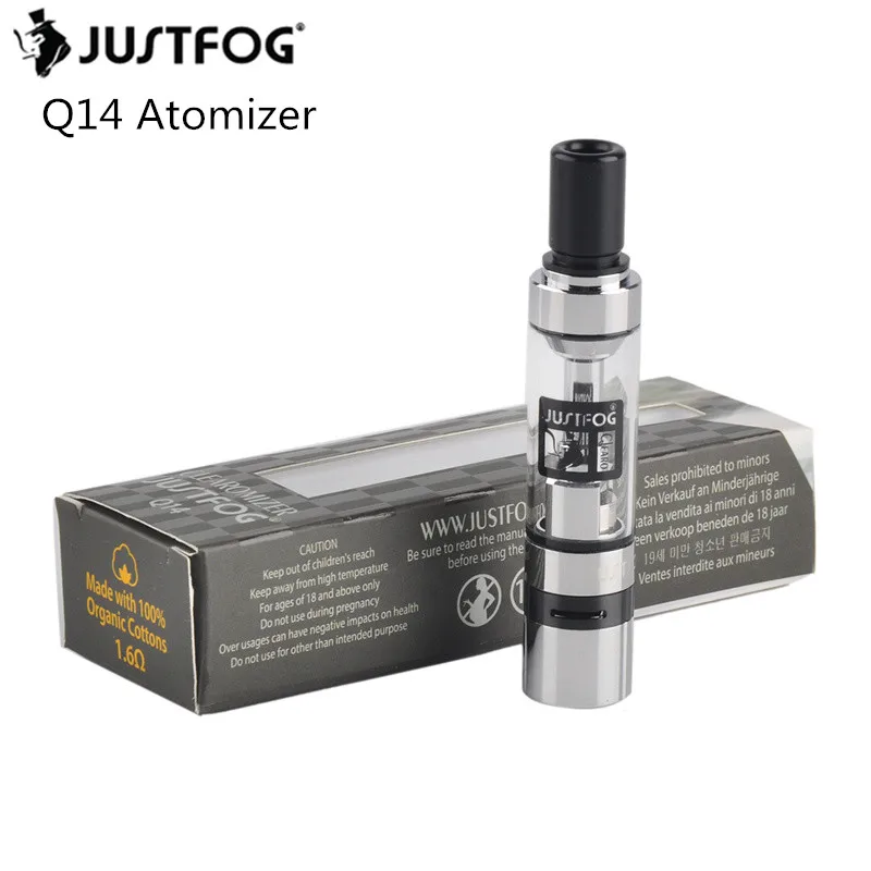 

Original Justfog Q14 Compact Kit 900mAh Battery Box Mod 1.8ml Q14 Tank Atomizer Fit Authentic Justfog Coil Head 1.6ohm