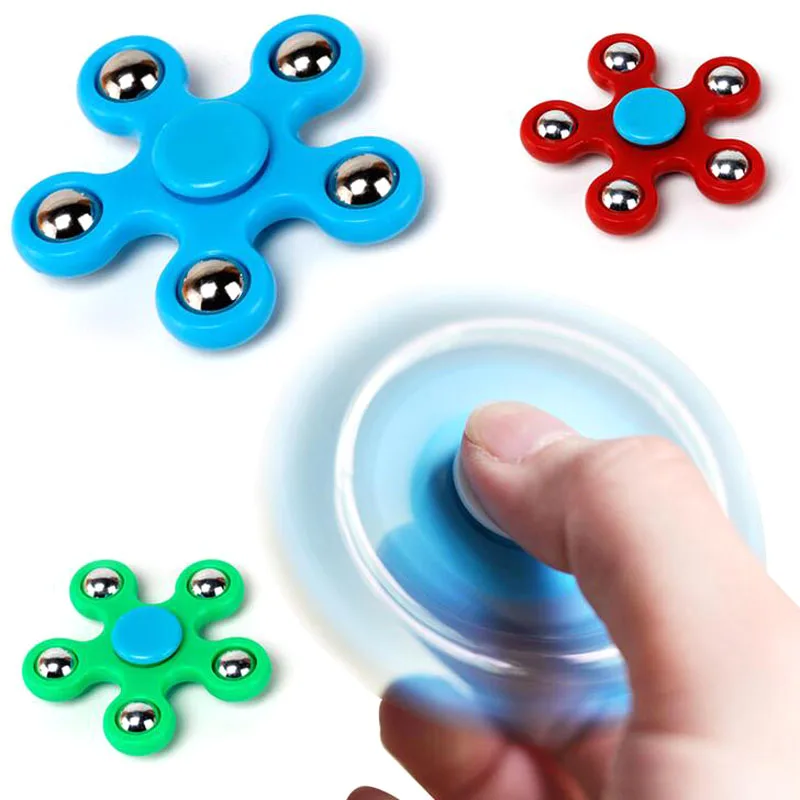 

5Style Hand Spinner Fidget Spinner Plastic EDC Hand Spinner For Autism and ADHD hand spinner EDC Sensory Fidget Toy Five Beads