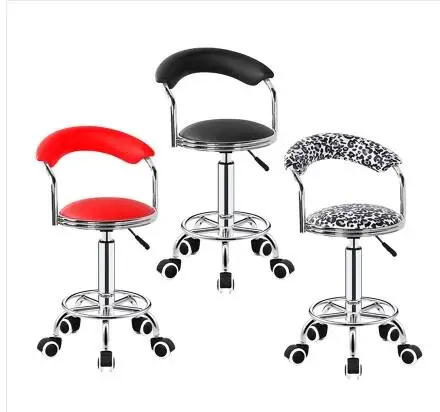 Bar chair. Beauty bench. Back chair. Swivel chair barber's wheelchair.011