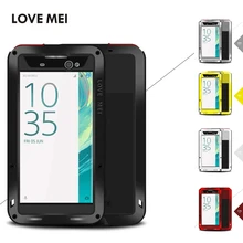 LOVEMEI чехол для sony Xperia XA Ultra чехол Экстремальный металлический алюминиевый Силиконовый противоударный чехол для Xperia XA Ultra F3212 F3216 чехол