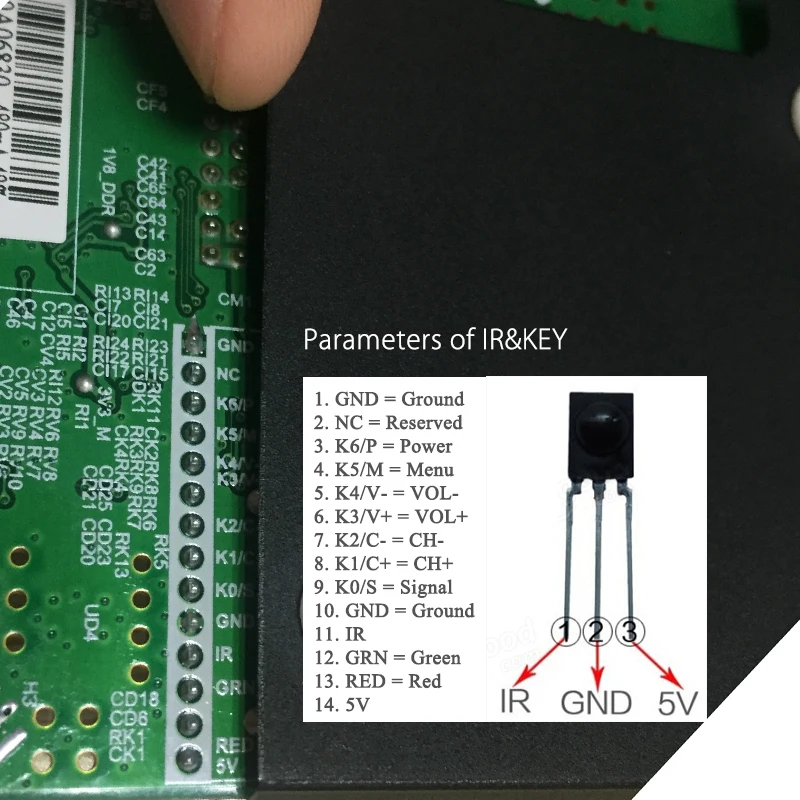 SKR.819 ТВ/AV/HDMI/VGA/светодиодный контроллер USB доска для 32 дюймов светодиодный Стекло Экран Панель заменить тп. VST59.PB819/818/ТП. V56C. PB819/816