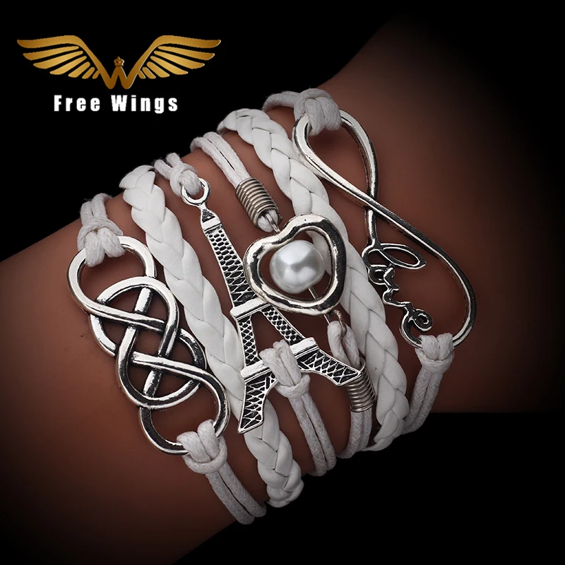 Кожаный браслет мужские ювелирные изделия браслеты для женщин Infinite Bijoux крылья Сова шнуры браслет браслеты с подвесками дропшиппинг богемные