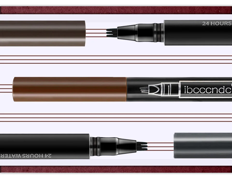 Профессиональная тонкая жидкость для зарисовок Стойкая подводка для глаз карандаш для бровей микроблейдинг ручка для бровей Водонепроницаемая вилка кончик карандаш для татуировки