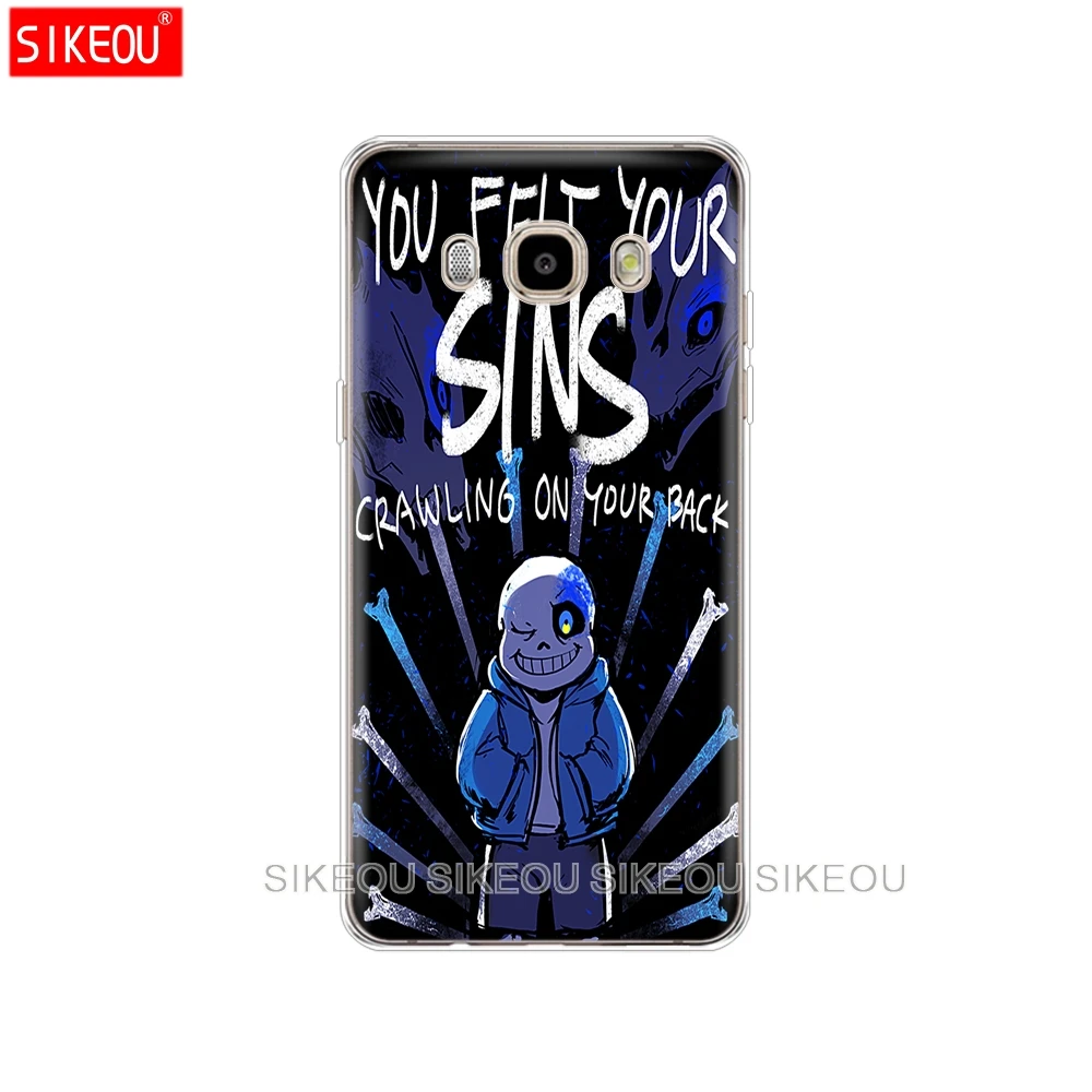Силиконовый чехол для телефона Samsung Galaxy J1 J2 J3 J5 J7 MINI 2016 2015 prime undertale papyrus sans