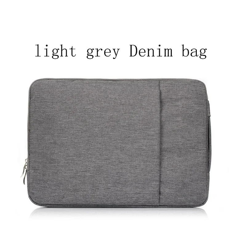 Сумка для ноутбука чехол для Apple Macbook Air Pro, retina, 11,12, 13,15 дюймов Сумка для ноутбука. Воздушный 13,3 дюймов Pro 13,3 Сумки из натуральной кожи джинсовых сумок для женщин - Цвет: gray Denim bag