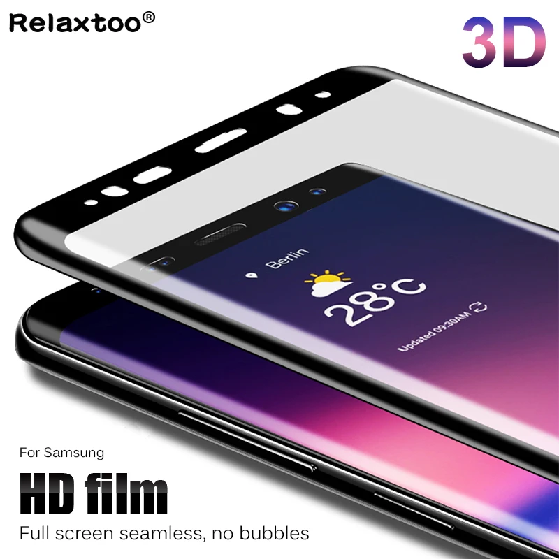 3D закаленное стекло для samsung S9 Plus galaxy s8 s7 s6 edge note 9 8 Защитная пленка для экрана sumsung sansung note9 note8