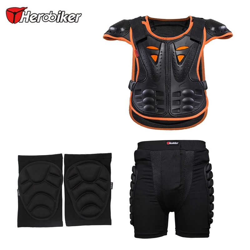 HEROBIKER Motorcycle protect kids motocross body armor gear for Junior