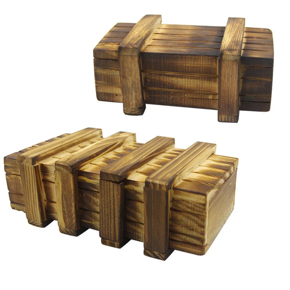 Wooden Puzzle Room Escape Tricky Toy Wood Bored Organ Box