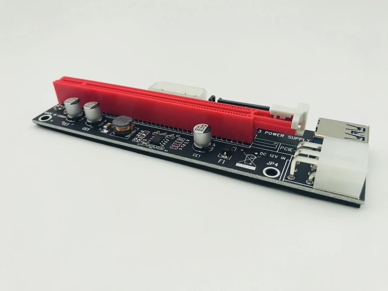 USB 3 0 4pin 6pin SATA Power PCI Express 16X Slot Riser Card E 1x to 16x PCIE для майнинга биткоина BTC|Платы