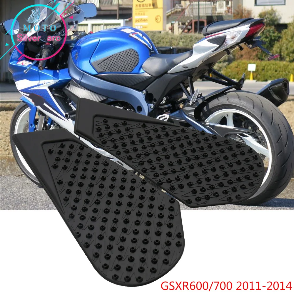 For SUZUKI GSXR600 GSXR750 2008-2010 Motorcycle Tank Pad Gas Anti slip Stickers Traction Fuel Grip Decal Protector