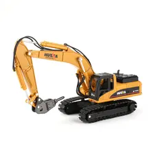 HUINA игрушки № 1711 1/50 сплав сломанной бурения грузовых автомобилей литого металла строительной техники Модель автомобиля игрушки для детей