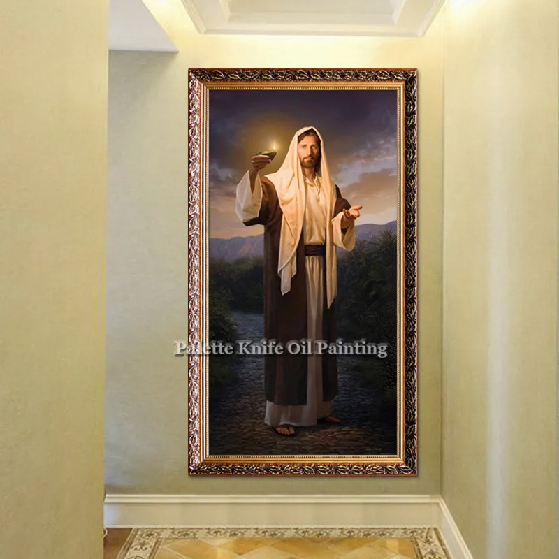 Jesus Christ Jesus Canvas Posters and Prints Wall Art Pictures for living room Home Decor cuadros decoracion Oil painting 163