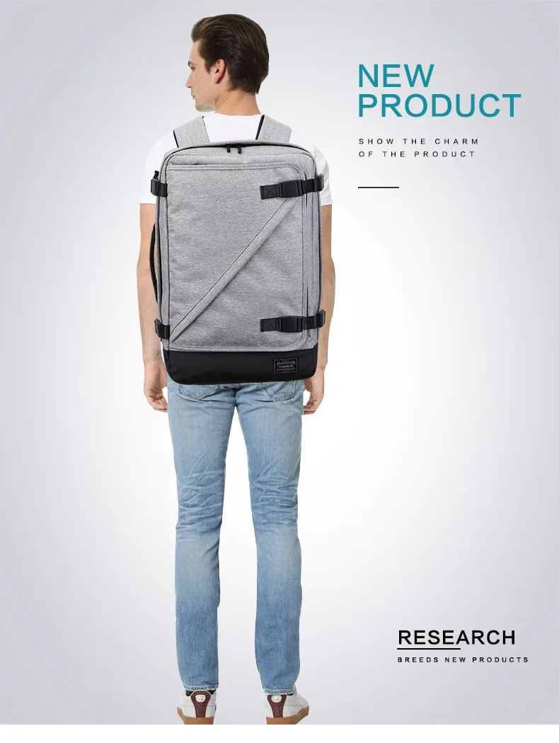 Мужской рюкзак большой емкости 22 дюймов, Водонепроницаемый Многофункциональный usb зарядка, мужская сумка для ноутбука, деловая дорожная школьная сумка