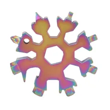 Инструмент повседневного ношения 18-в-1 набор мульти-инструментальная карта комбинация компактный и портативный продукции наружного применения в виде снежинок для повседневного использования, инструментальная карта